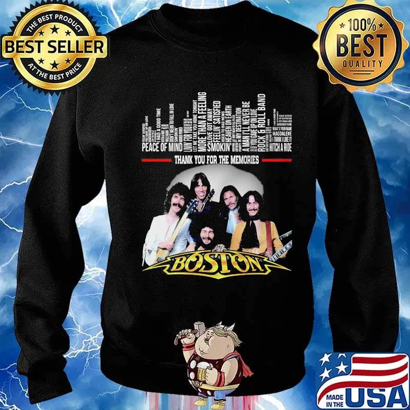 Peace Of Mind Smoking Hitch A Ride Thank You For Memories Boston Shirt Sweater