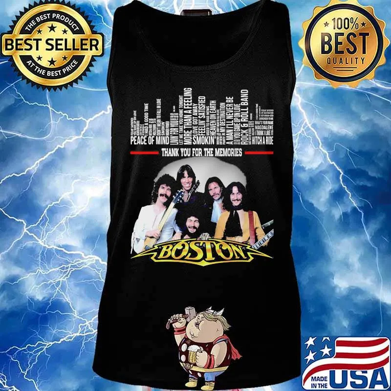Peace Of Mind Smoking Hitch A Ride Thank You For Memories Boston Shirt Tank top