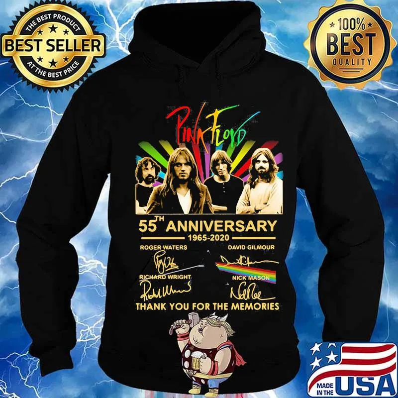 Pink Floyd Lgbt 55th Anniversary Signatures Thank For The Memories Shirt Hoodie