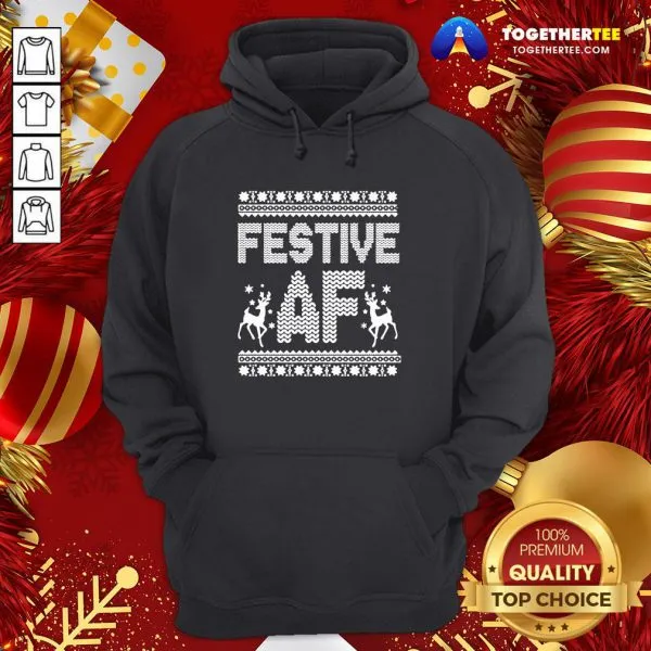 Premium Festive AF Ugly Christmas Shirt - Image 5