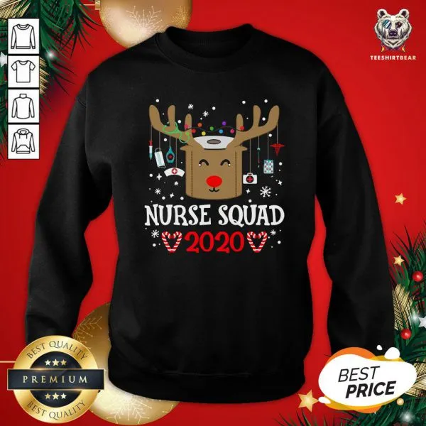 Premium Nurse Squad 2020 Merry Christmas Shirt - Image 4