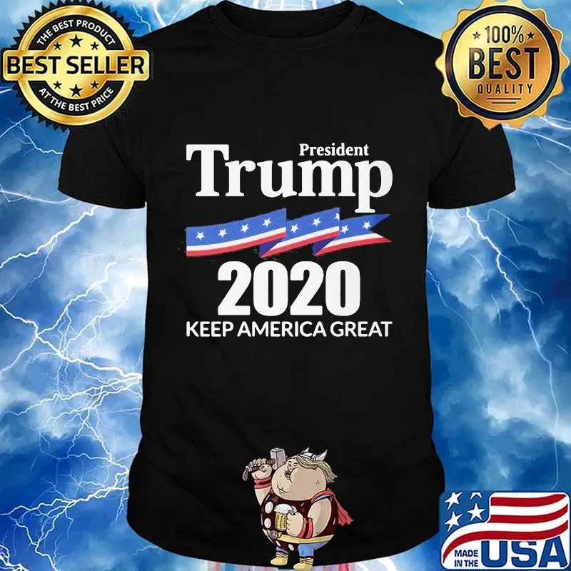 President Trump 2020 Keep America Great American Flag Shirt