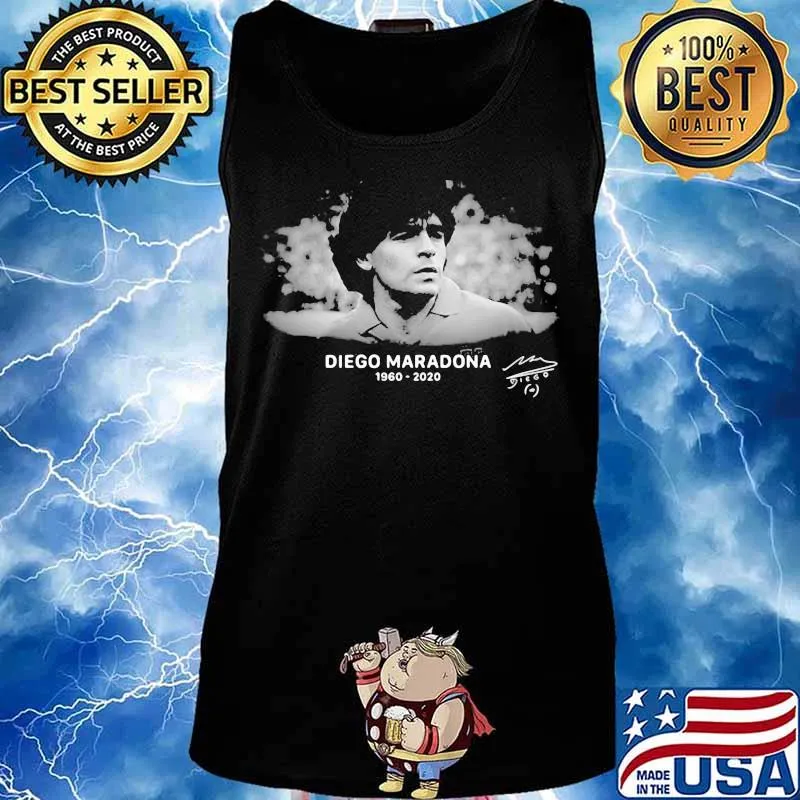 R.I.P 10 Diego Maradona 1960-2020 Argentina Soccer Legend Shirt Tank top