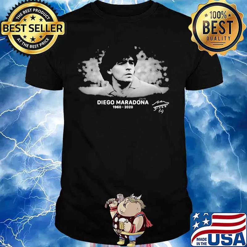 R.I.P 10 Diego Maradona 1960-2020 Argentina Soccer Legend Shirt