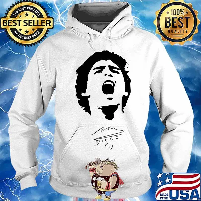 R.I.P 10 Diego Maradona Legend Argentine Signature Shirt Hoodie