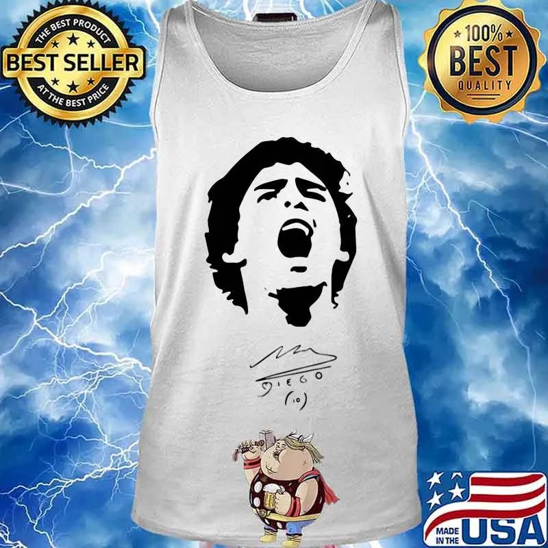 R.I.P 10 Diego Maradona Legend Argentine Signature Shirt Tank top
