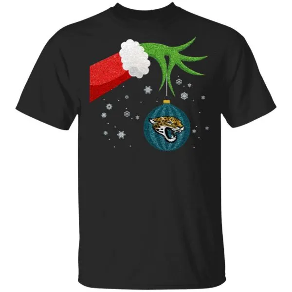 The Grinch Christmas Ornament Jacksonville Jaguars T-Shirt