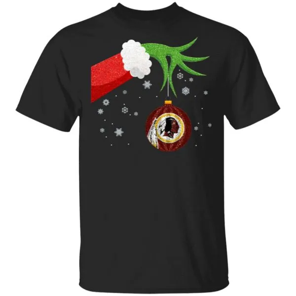 The Grinch Christmas Ornament Washington Redskins T-Shirt