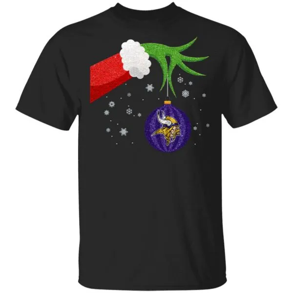 The Grinch Christmas Ornament Minnesota Vikings T-Shirt