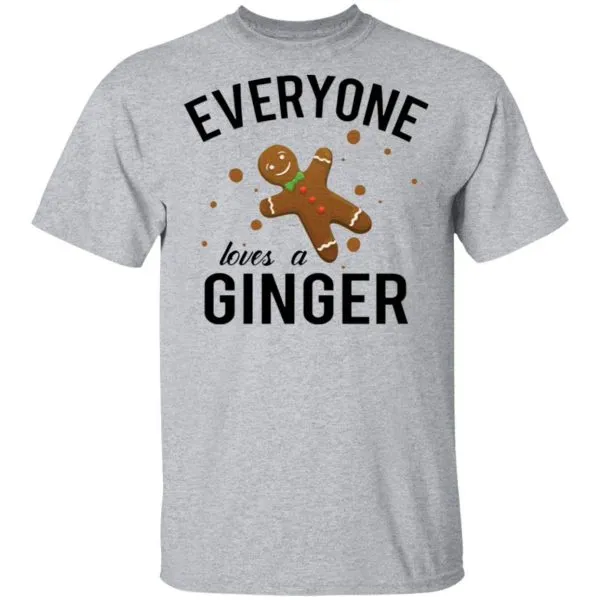 Everyone Loves A Ginger Gingerbread T-Shirt - Image 5