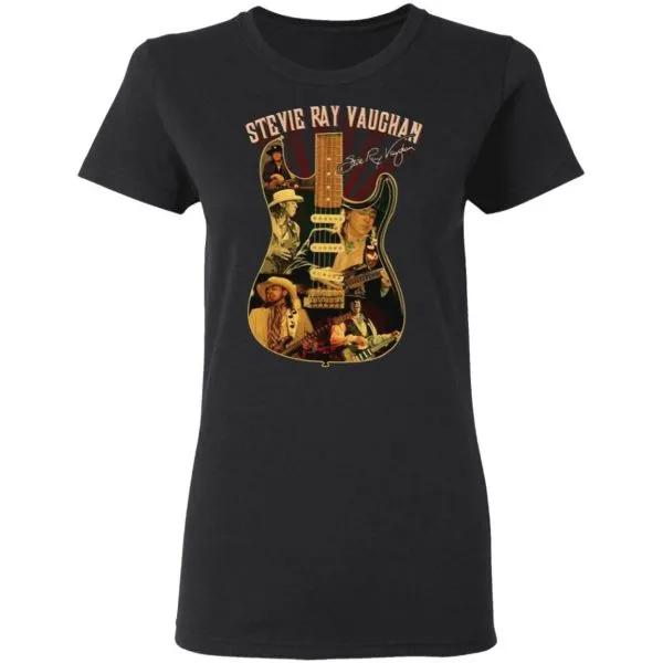 Stevie Ray Vaughan guitar T-Shirt - Image 3