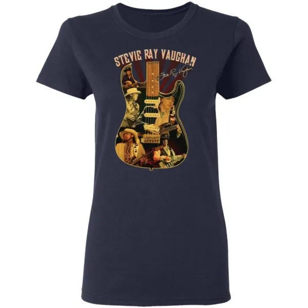Stevie Ray Vaughan guitar T-Shirt - Image 4