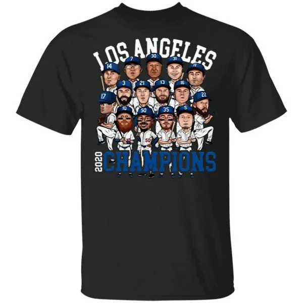 Los Angeles Dodger Player Chibi 2020 Champions T-Shirt