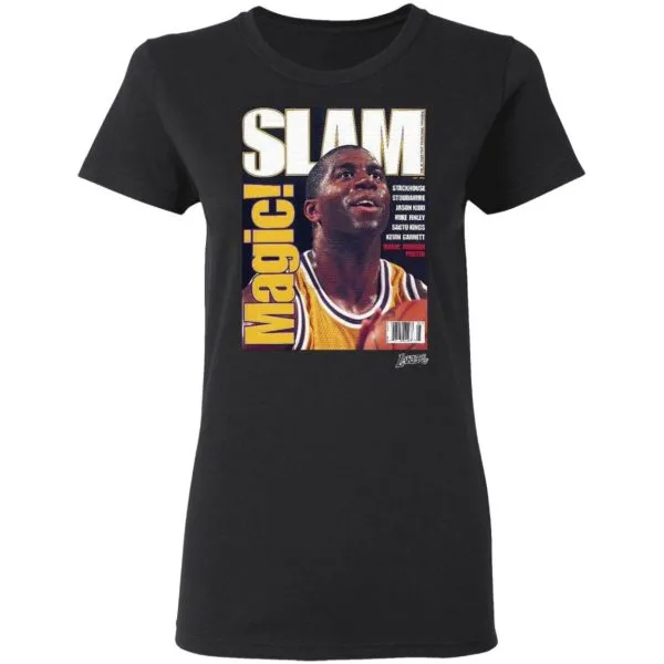 SLAM Cover Tee Magic Johnson Poster T-Shirt - Image 6