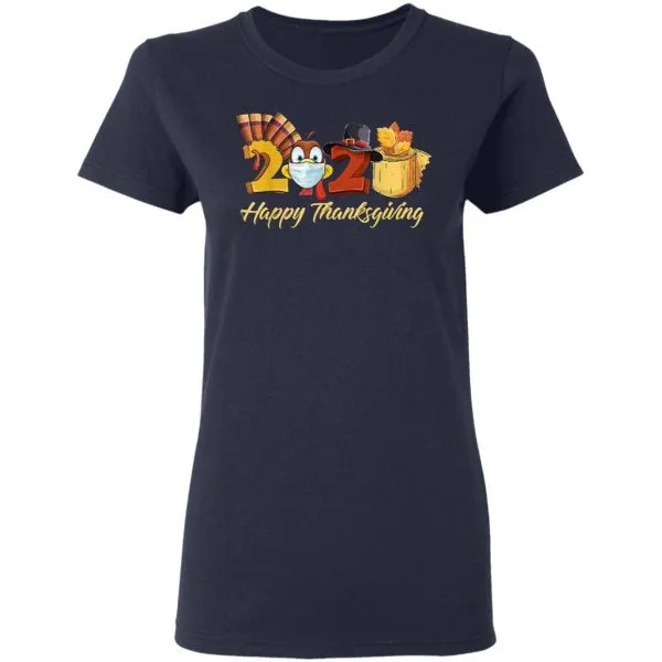 Happy Thanksgiving 2020 Turkey Mask Toilet paper Coronavirus T-Shirt - Image 6