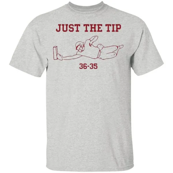 Michael Penix Just The Tip 36 35 T-Shirt - Image 4