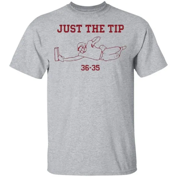 Michael Penix Just The Tip 36 35 T-Shirt - Image 5