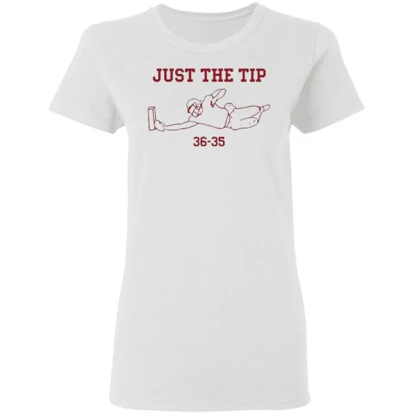 Michael Penix Just The Tip 36 35 T-Shirt - Image 6