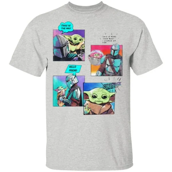 The Mandalorian Baby Yoda Stronger Than You Think T-Shirt - Image 4
