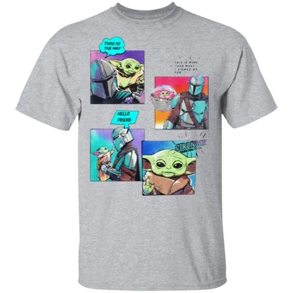 The Mandalorian Baby Yoda Stronger Than You Think T-Shirt - Image 5