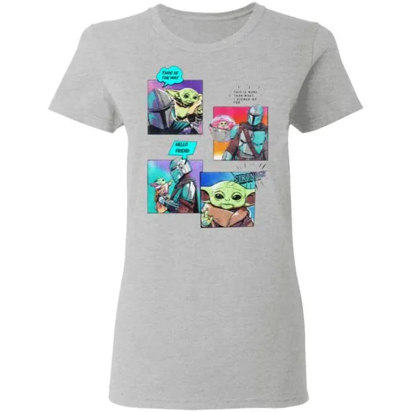 The Mandalorian Baby Yoda Stronger Than You Think T-Shirt - Image 7
