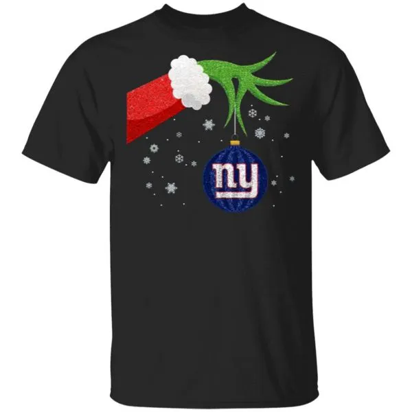 The Grinch Christmas Ornament New York Giants T-Shirt