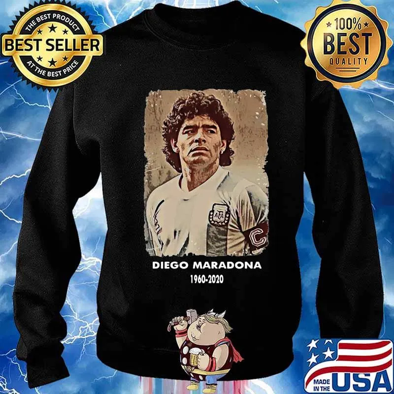 Rip Diego Maradona 1960 2020 Football Shirt Sweater