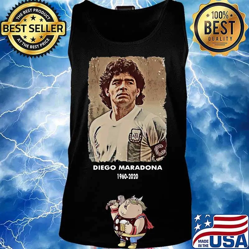 Rip Diego Maradona 1960 2020 Football Shirt Tank top