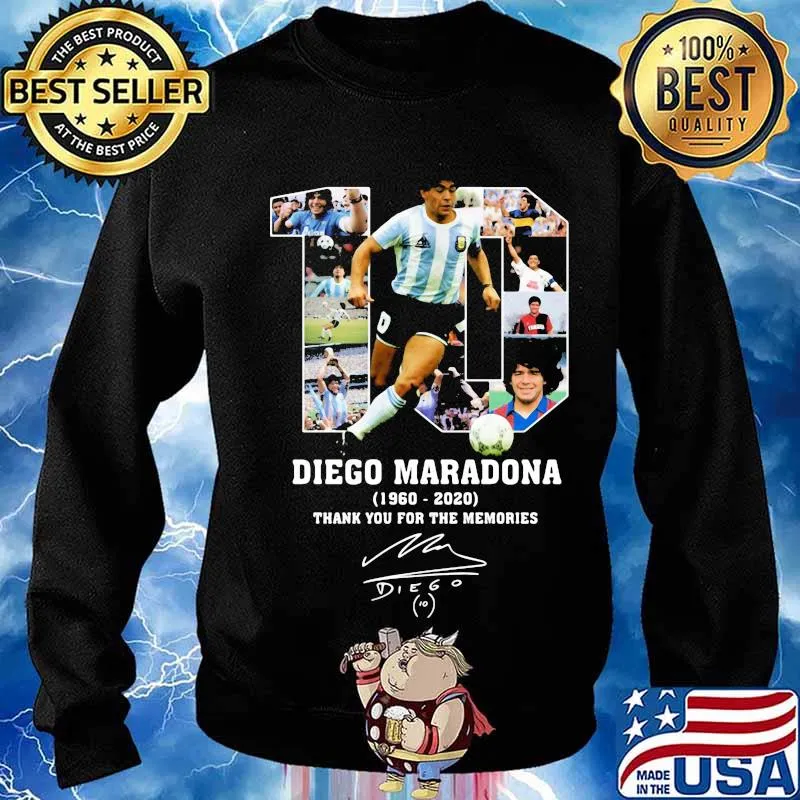 Rip Diego Maradona Argentinian Football Legend And World Signature Shirt Sweater