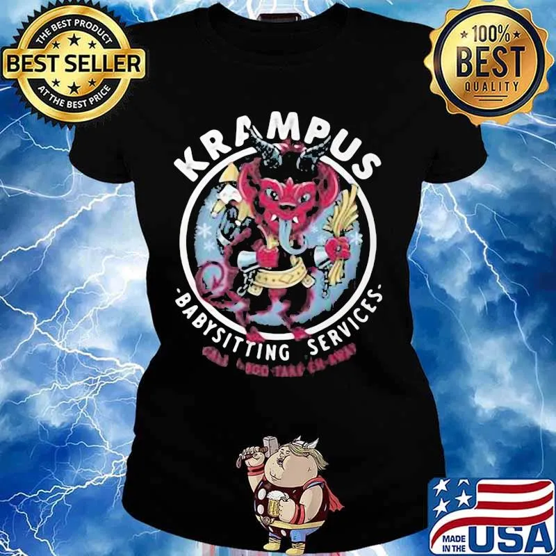 Satan krampus babysitting services s Ladies tee
