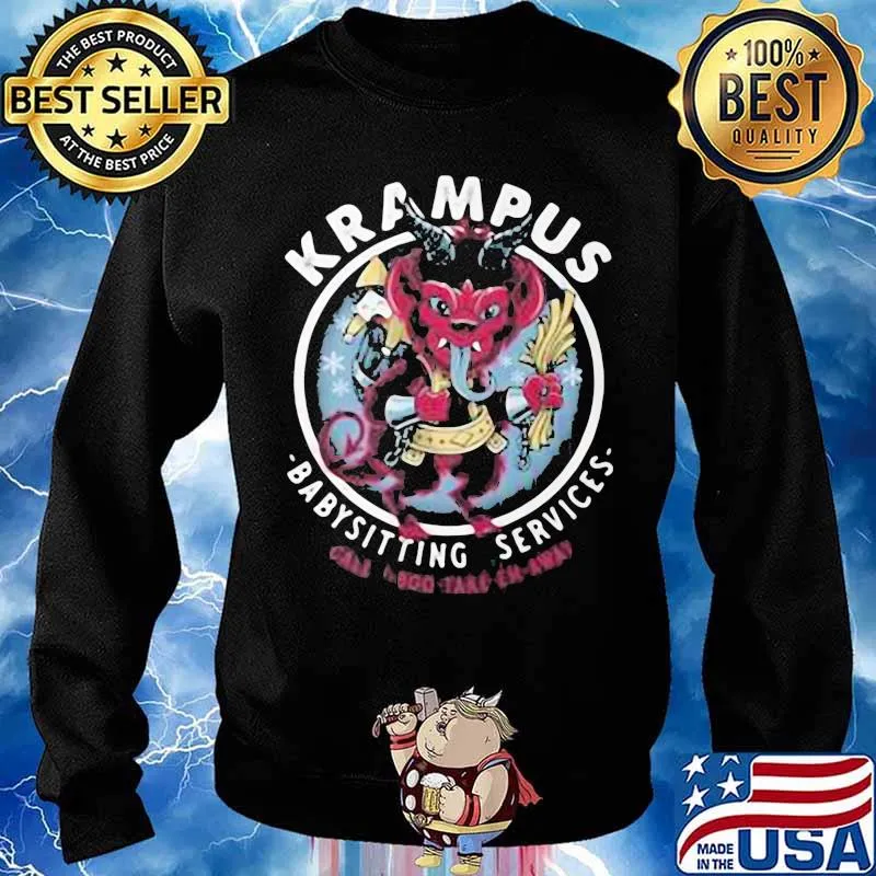 Satan krampus babysitting services s Sweater