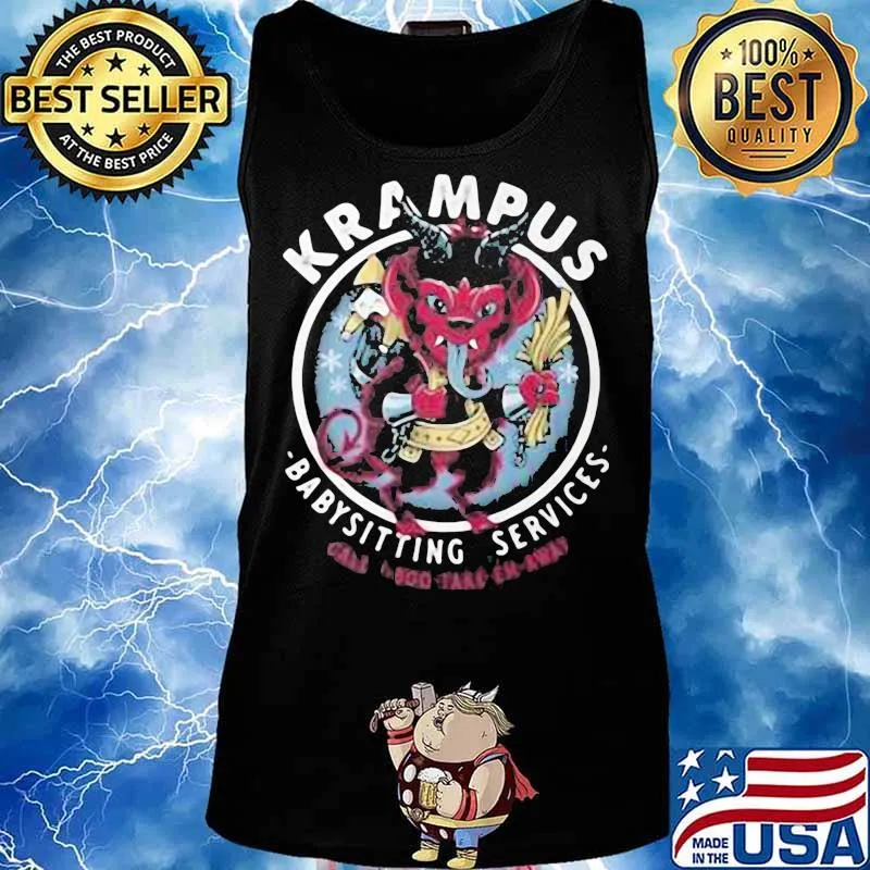 Satan krampus babysitting services s Tank top
