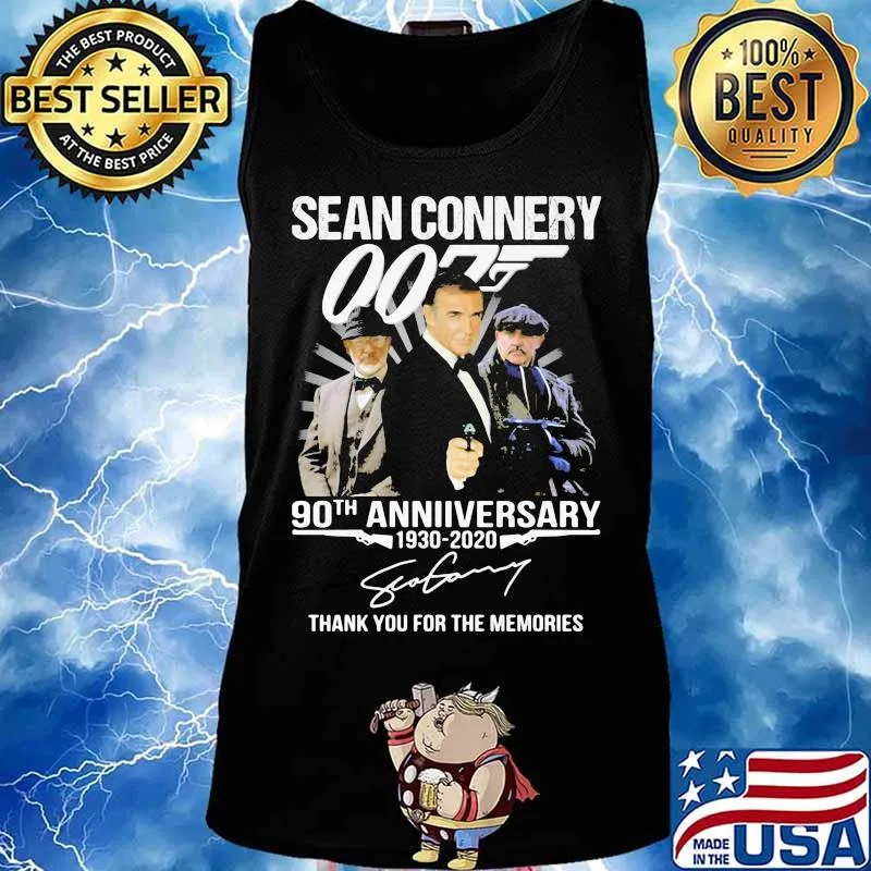 Sean connery 007 90th anniversary 1930 2020 thank you for the memories signature s Tank top