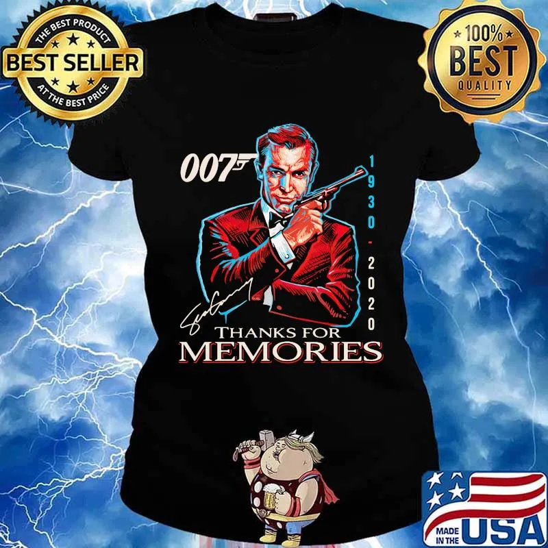 Sean connery 1930 2020 thank for memories signature s Ladies tee