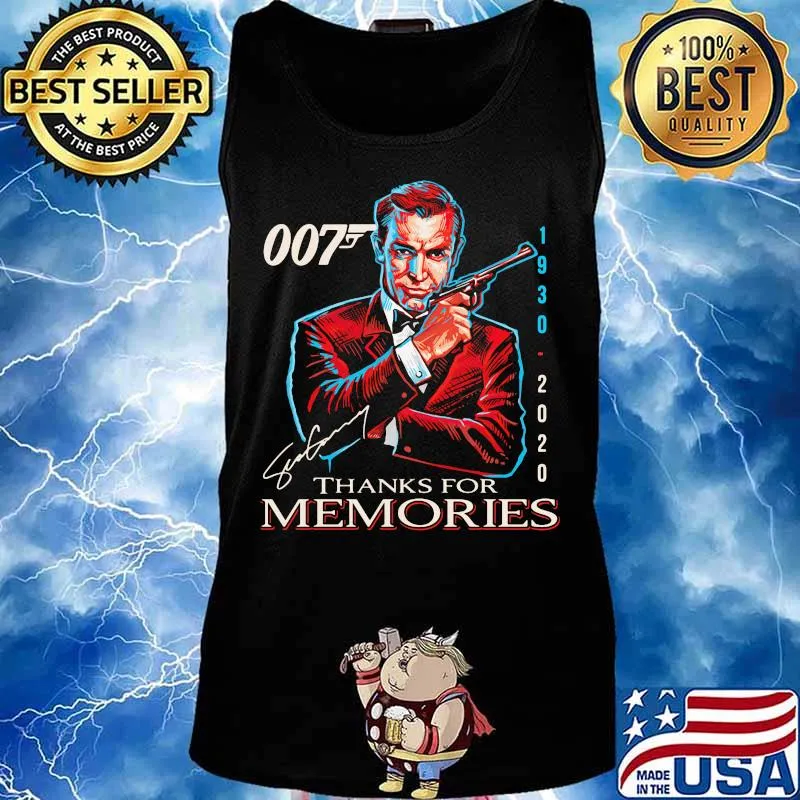 Sean connery 1930 2020 thank for memories signature s Tank top