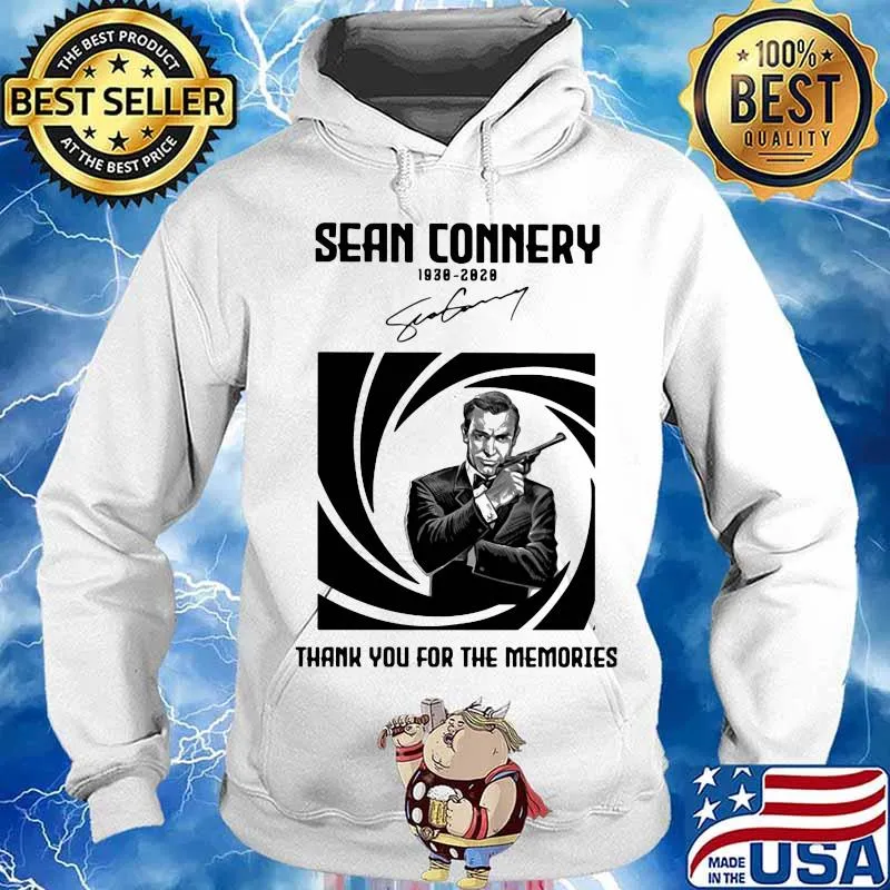 Sean connery 1930 2020 thank you for the memories signature s Hoodie
