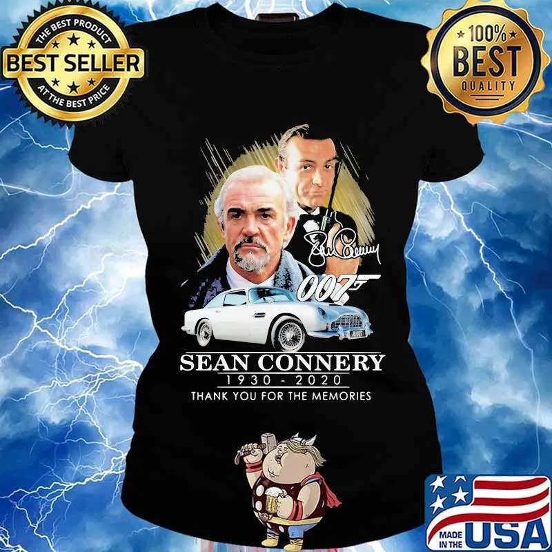 Sean connery 1930 2020 thank you for the memories signature s Ladies tee