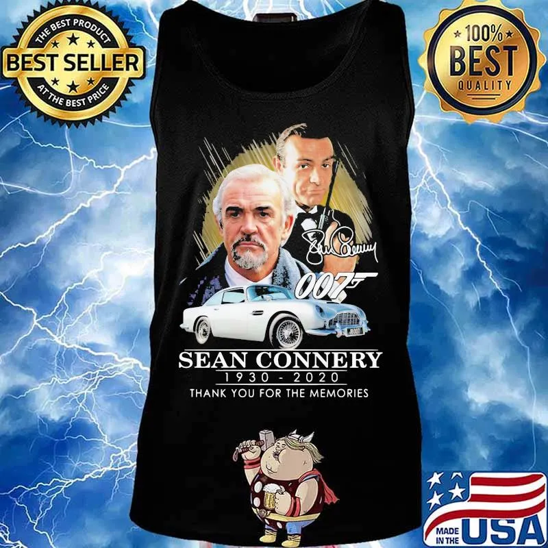 Sean connery 1930 2020 thank you for the memories signature s Tank top