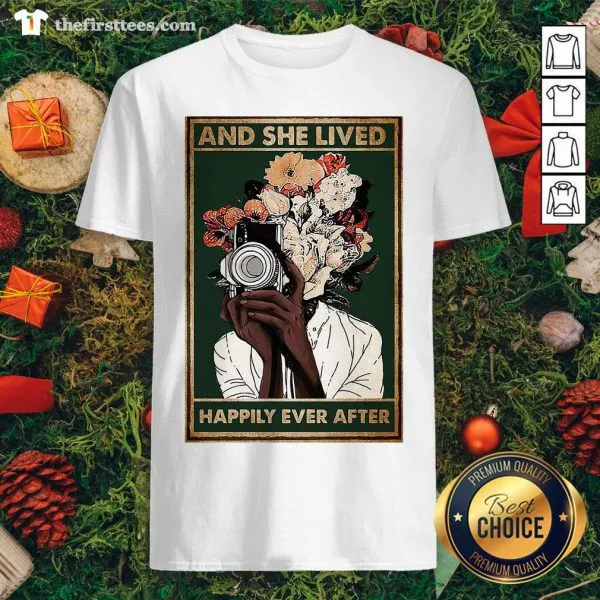 Lovely Photographer Girl And She Lived Happily Ever After Poster Shirt