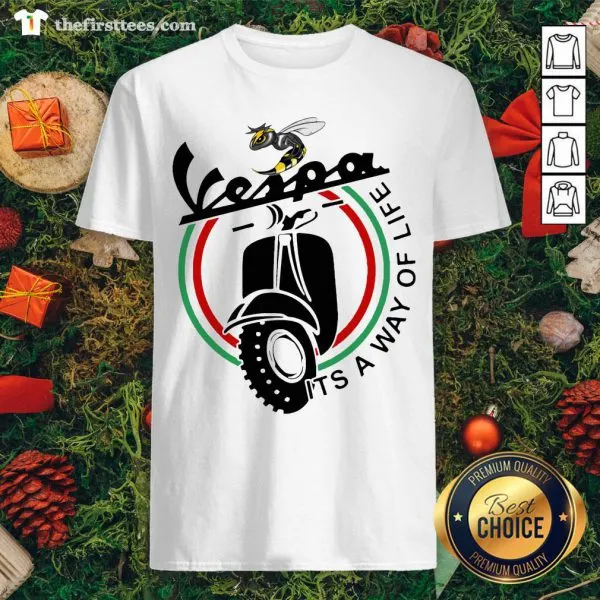 Cool Bee Vespa Its A Way Of Life Shirt