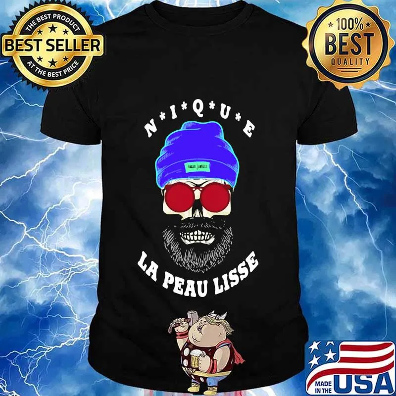 Skull beard nique la peau lisse shirt