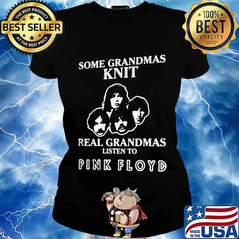 Some grandmas knit real grandmas listen to pink floyd s Ladies tee