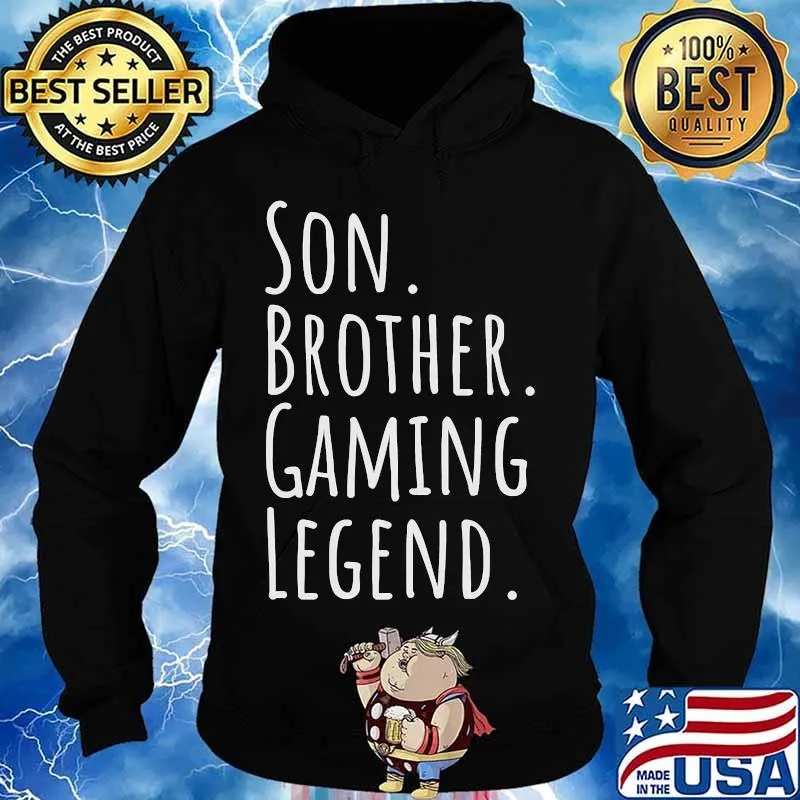 Son brother gaming legend teenage boys 8-12 year old christmas s Hoodie