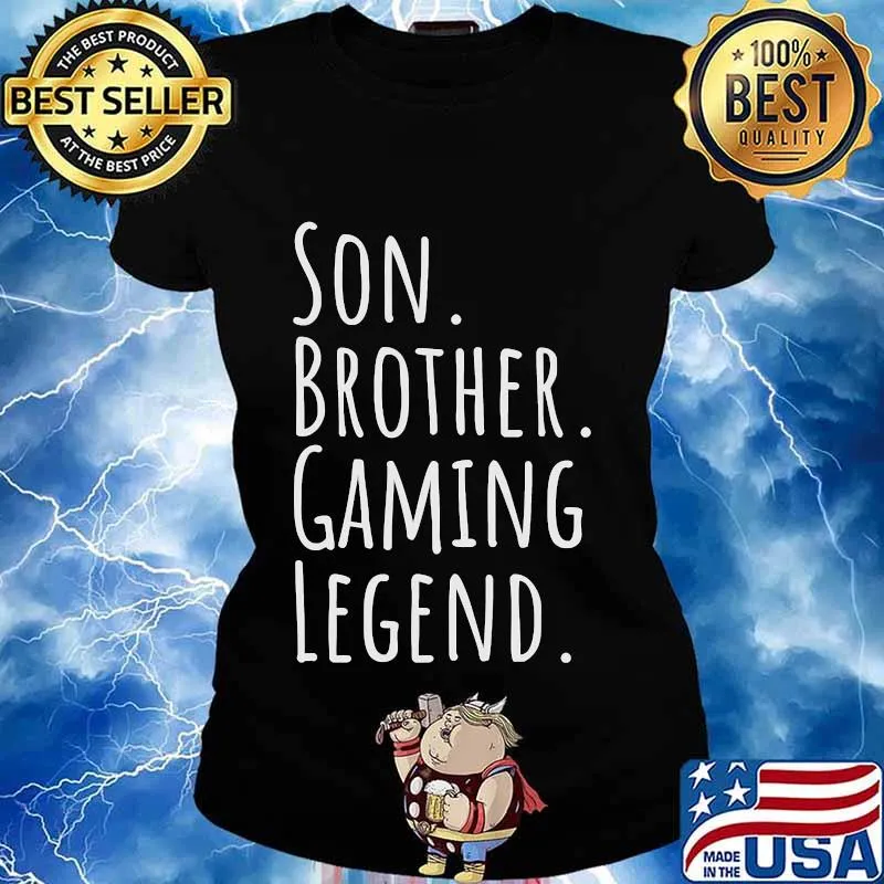 Son brother gaming legend teenage boys 8-12 year old christmas s Ladies tee