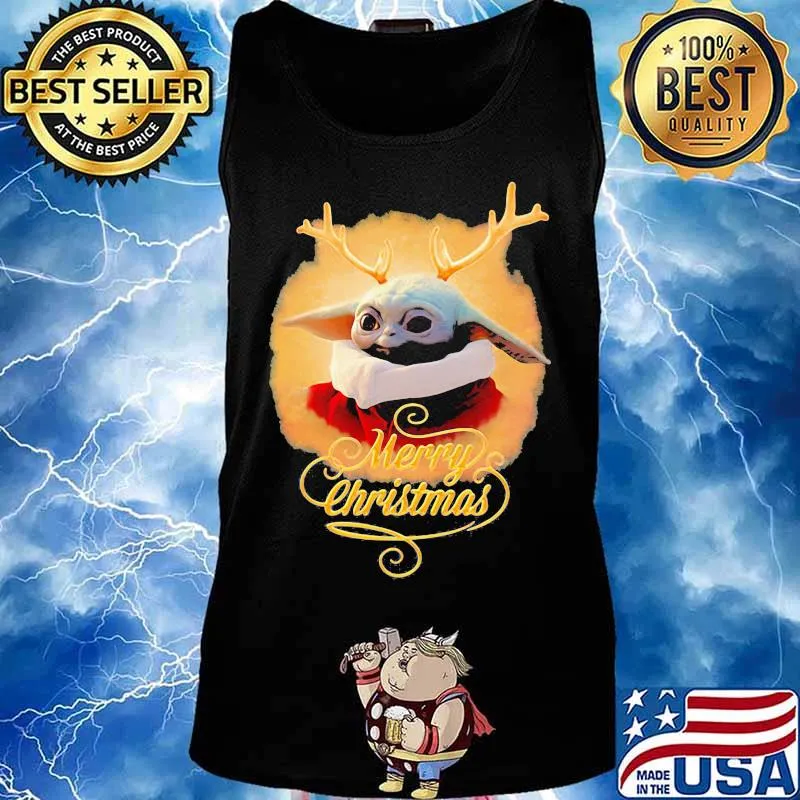 Star wars baby yoda merry christmas s Tank top