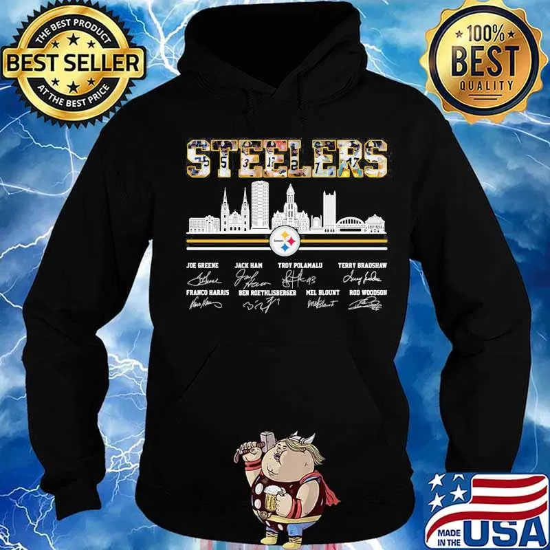 Steeler Team Football Signuature City Shirt Hoodie
