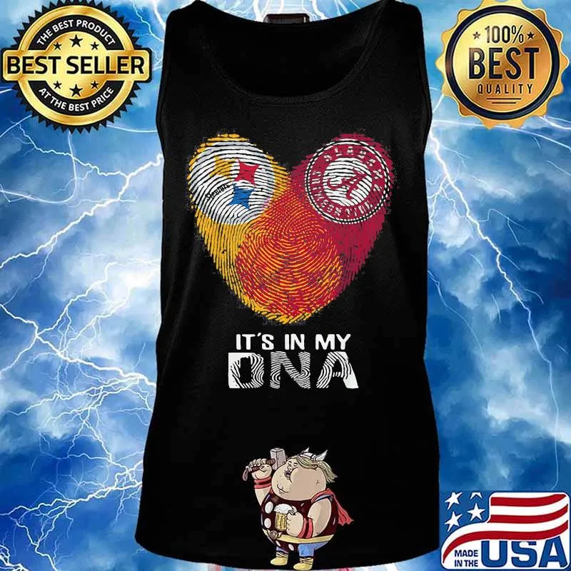 Steelers Alabama Crimsontide It’s In My Dna Heart Fingerprints Shirt Tank top