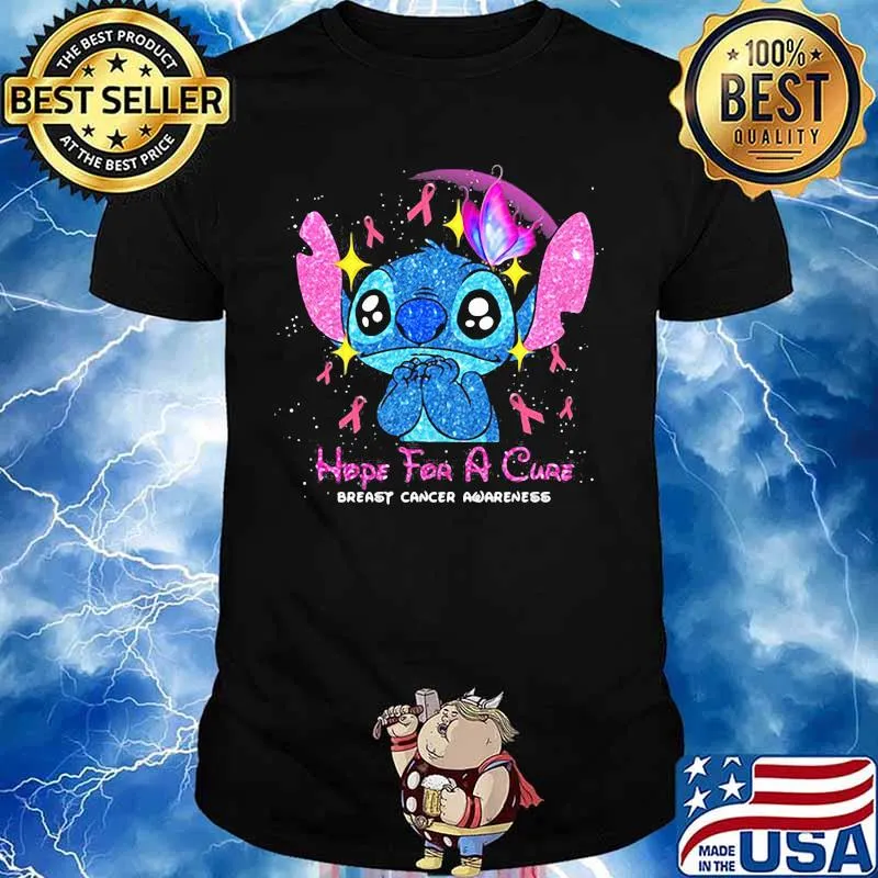 Stitch hope for a cure breast cancer awareness shirt