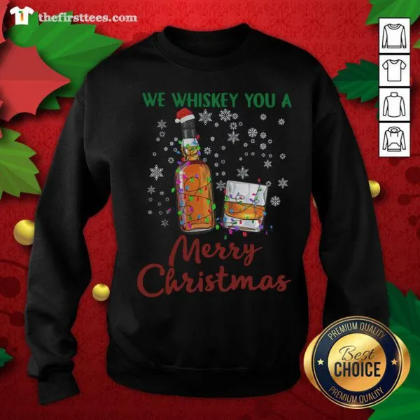 Lovely We Whiskey You A Merry Christmas Shirt - Image 2