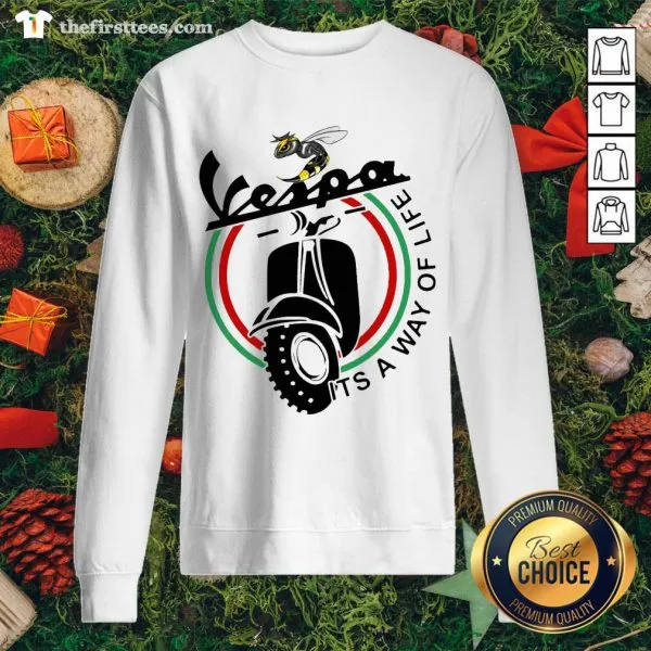 Cool Bee Vespa Its A Way Of Life Shirt - Image 2